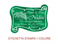 Etichette adesive per fioristi, fiorai e vivaisti (mm 45X33)  (cod.6G)